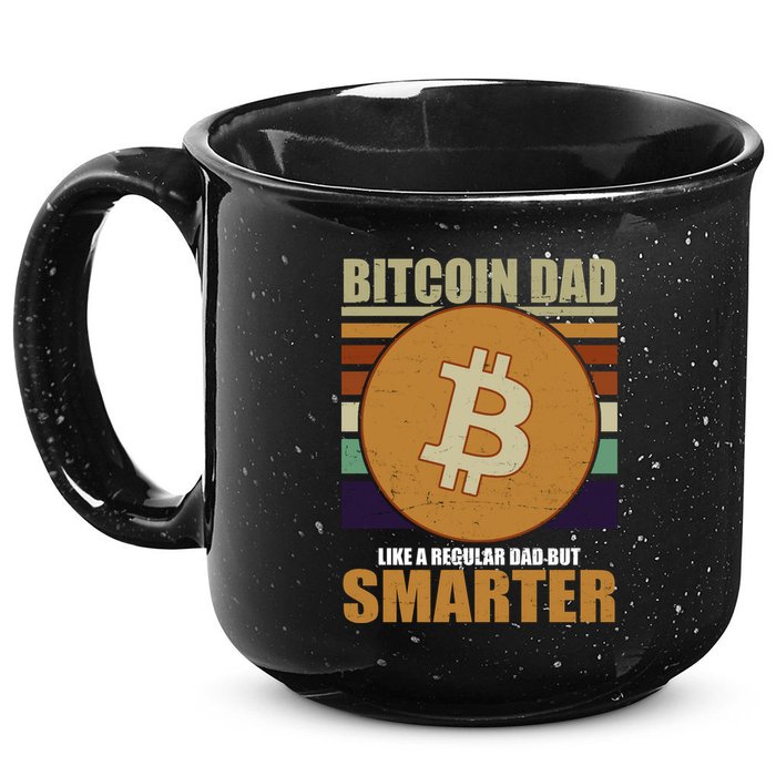 Bitcoin Dad Just Like A Regular Dad But Smarter 15oz Campfire Ceramic Mug