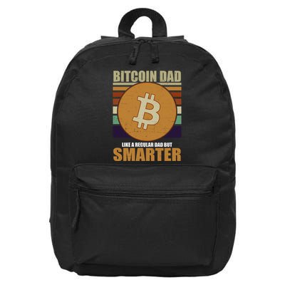 Bitcoin Dad Just Like A Regular Dad But Smarter 16 in Basic Backpack