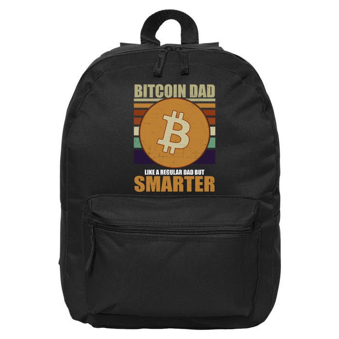 Bitcoin Dad Just Like A Regular Dad But Smarter 16 in Basic Backpack