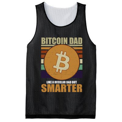 Bitcoin Dad Just Like A Regular Dad But Smarter Mesh Reversible Basketball Jersey Tank