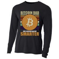 Bitcoin Dad Just Like A Regular Dad But Smarter Cooling Performance Long Sleeve Crew
