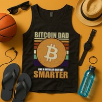 Bitcoin Dad Just Like A Regular Dad But Smarter Tank Top