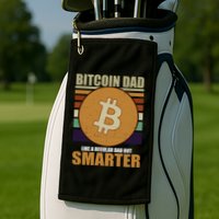 Bitcoin Dad Just Like A Regular Dad But Smarter Golf Towel