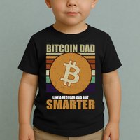 Bitcoin Dad Just Like A Regular Dad But Smarter Toddler T-Shirt