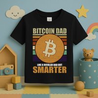 Bitcoin Dad Just Like A Regular Dad But Smarter Toddler T-Shirt