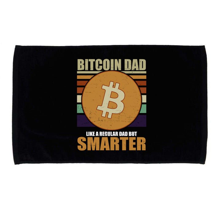 Bitcoin Dad Just Like A Regular Dad But Smarter Microfiber Hand Towel