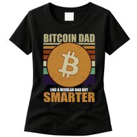 Bitcoin Dad Just Like A Regular Dad But Smarter Womens T-Shirt