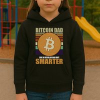 Bitcoin Dad Just Like A Regular Dad But Smarter Kids Hoodie