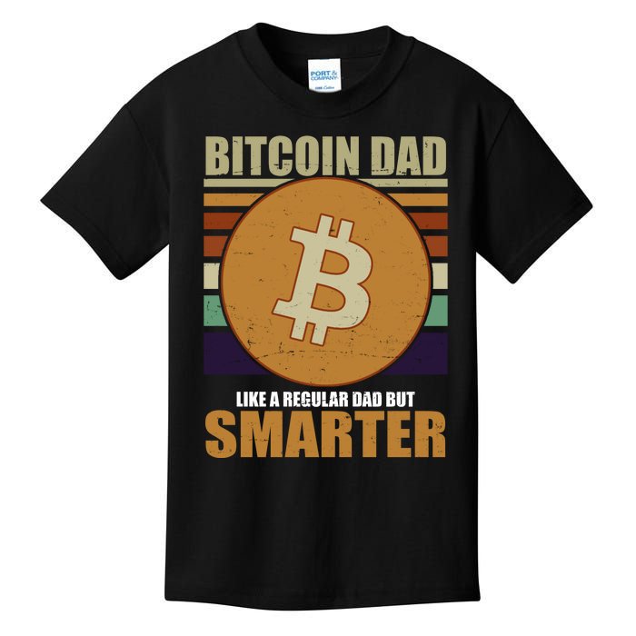 Bitcoin Dad Just Like A Regular Dad But Smarter Kids T-Shirt