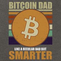 Bitcoin Dad Just Like A Regular Dad But Smarter Cotton Canvas Backpack