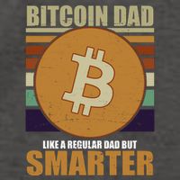 Bitcoin Dad Just Like A Regular Dad But Smarter Vector Backpack