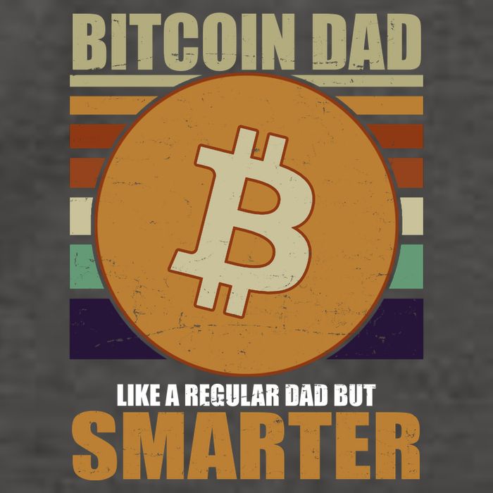 Bitcoin Dad Just Like A Regular Dad But Smarter Vector Backpack