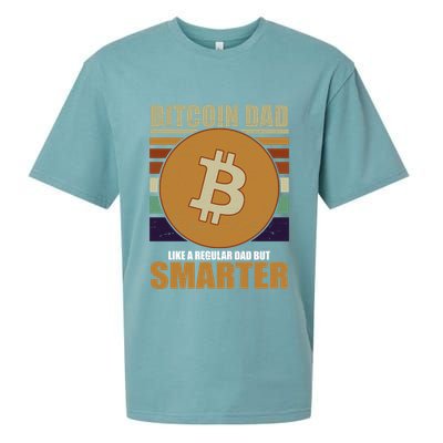 Bitcoin Dad Just Like A Regular Dad But Smarter Sueded Cloud Jersey T-Shirt