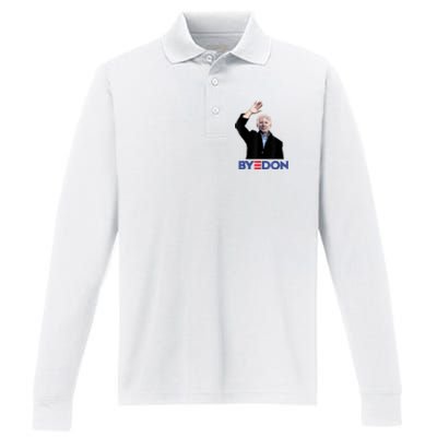 Bye Don Joe Biden Drops Out 2024 Election Performance Long Sleeve Polo