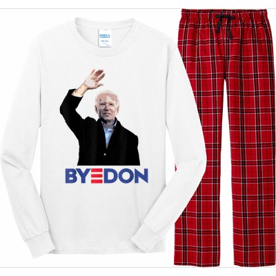 Bye Don Joe Biden Drops Out 2024 Election Long Sleeve Pajama Set