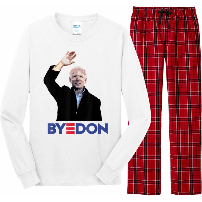 Bye Don Joe Biden Drops Out 2024 Election Long Sleeve Pajama Set