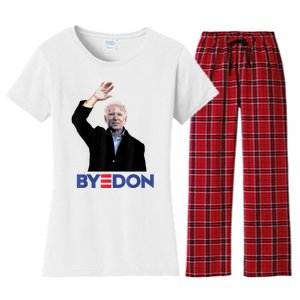 Bye Don Joe Biden Drops Out 2024 Election Women's Flannel Pajama Set