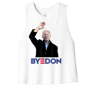 Bye Don Joe Biden Drops Out 2024 Election Women's Racerback Cropped Tank