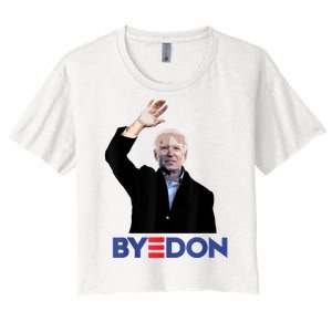 Bye Don Joe Biden Drops Out 2024 Election Women's Crop Top Tee