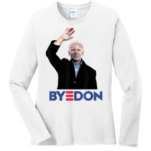 Bye Don Joe Biden Drops Out 2024 Election Ladies Long Sleeve Shirt