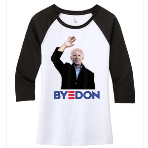 Bye Don Joe Biden Drops Out 2024 Election Women's Tri-Blend 3/4-Sleeve Raglan Shirt