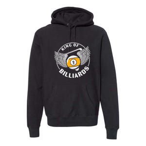 Billiards Dad King Of Billiards Gift For Father’s Day Premium Hoodie