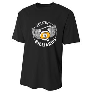 Billiards Dad King Of Billiards Gift For Father’s Day Performance Sprint T-Shirt