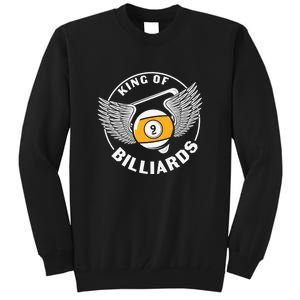 Billiards Dad King Of Billiards Gift For Father’s Day Tall Sweatshirt