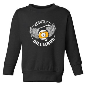 Billiards Dad King Of Billiards Gift For Father’s Day Toddler Sweatshirt