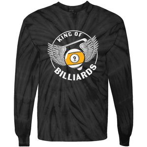 Billiards Dad King Of Billiards Gift For Father’s Day Tie-Dye Long Sleeve Shirt