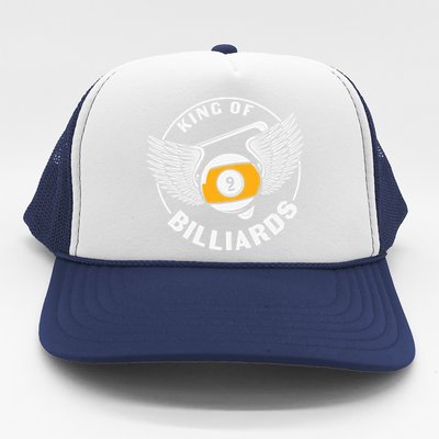 Billiards Dad King Of Billiards Gift For Father’s Day Trucker Hat