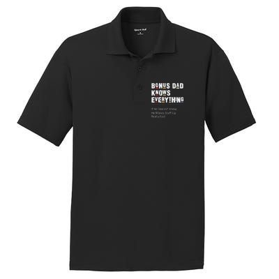 Bonus Dad Knows Everything Makes Stuff Up Really Fast Father PosiCharge RacerMesh Polo