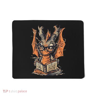 Bookworm Dragon Little Reader Mousepad