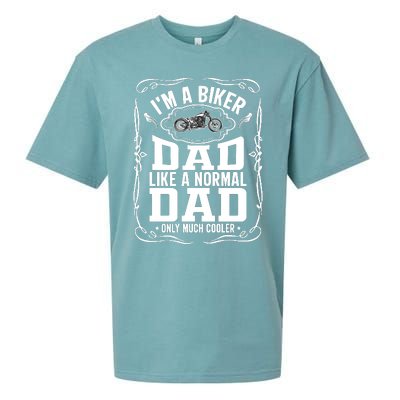 Biker Dad Like A Normal Dad Only Much Cooler Sueded Cloud Jersey T-Shirt