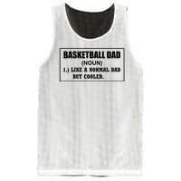 Basketball Dad Like A Normal Dad But Cooler Mesh Reversible Basketball Jersey Tank