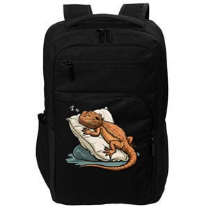 Bearded Dragon Lizard Lover Funny Breaded Dragon Impact Tech Backpack