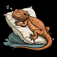 Bearded Dragon Lizard Lover Funny Breaded Dragon Toddler Hoodie