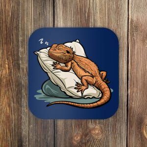 Bearded Dragon Lizard Lover Funny Breaded Dragon Coaster