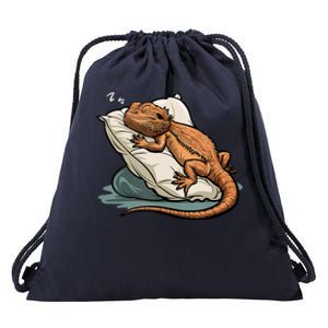 Bearded Dragon Lizard Lover Funny Breaded Dragon Drawstring Bag