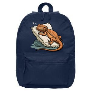 Bearded Dragon Lizard Lover Funny Breaded Dragon 16 in Basic Backpack