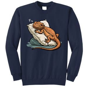 Bearded Dragon Lizard Lover Funny Breaded Dragon Tall Sweatshirt