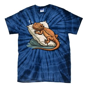 Bearded Dragon Lizard Lover Funny Breaded Dragon Tie-Dye T-Shirt