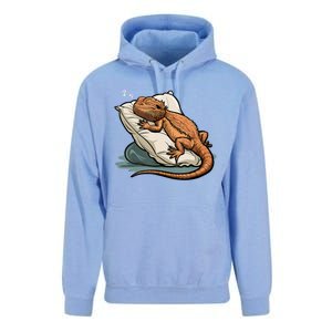 Bearded Dragon Lizard Lover Funny Breaded Dragon Unisex Surf Hoodie