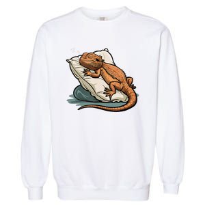 Bearded Dragon Lizard Lover Funny Breaded Dragon Garment-Dyed Sweatshirt