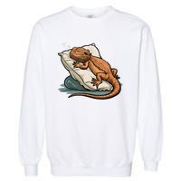 Bearded Dragon Lizard Lover Funny Breaded Dragon Garment-Dyed Sweatshirt