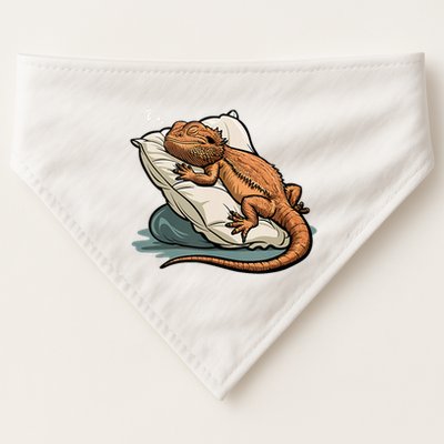 Bearded Dragon Lizard Lover Funny Breaded Dragon USA-Made Doggie Bandana
