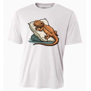 Bearded Dragon Lizard Lover Funny Breaded Dragon Cooling Performance Crew T-Shirt