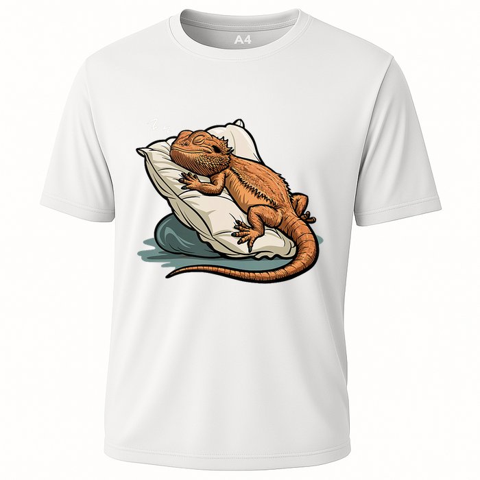 Bearded Dragon Lizard Lover Funny Breaded Dragon Cooling Performance Crew T-Shirt