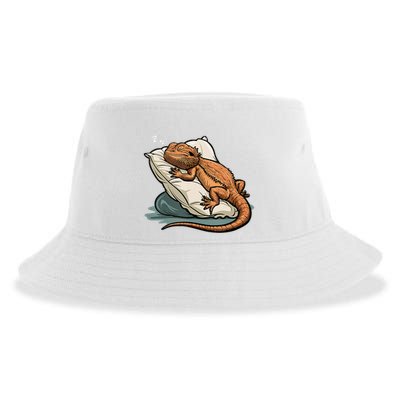 Bearded Dragon Lizard Lover Funny Breaded Dragon Sustainable Bucket Hat
