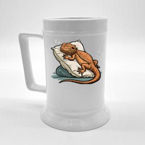 Bearded Dragon Lizard Lover Funny Breaded Dragon Beer Stein